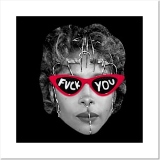 Erykah Badu f*ck Style Glasses Trand Posters and Art